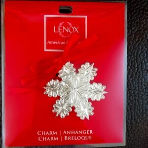 Lenox Silver Holiday Charm Ornament